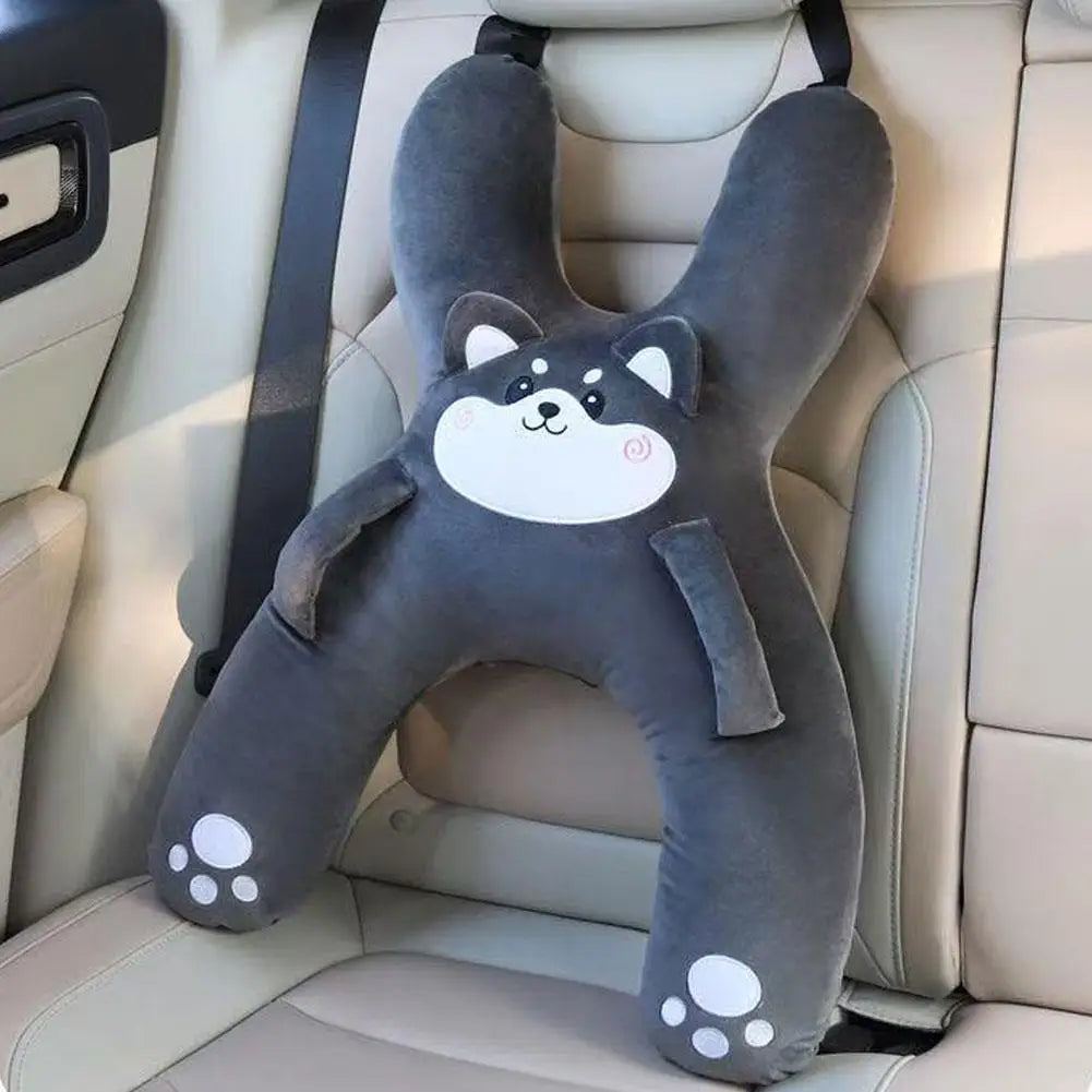 Almohada de coche infantil NapiKids husky gris